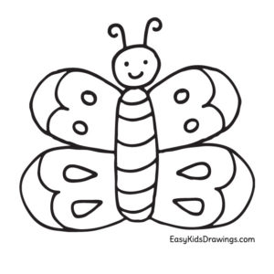 Butterfly Coloring Page for Preschool Kids